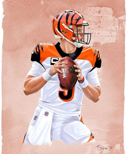 Joe Burrow Bengals Team-Issued On-Field Nike NFL Jersey Inc. Captains Patch, Hologram and COA
