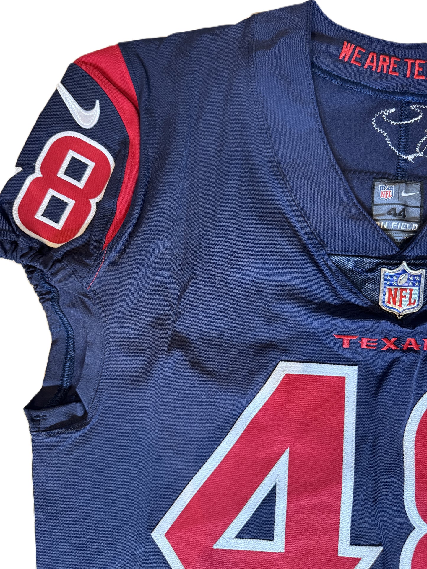Christian Harris TEAM-ISSUED 💪 Color Rush 🎨 Houston Texans NFL Jersey 👕 Also Inc. COA🛡️
