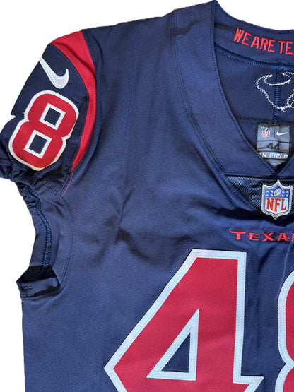 Christian Harris TEAM-ISSUED 💪 Color Rush 🎨 Houston Texans NFL Jersey 👕 Also Inc. COA🛡️