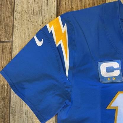 Justin Herbert TEAM ISSUED Los Angeles Chargers NFL Jersey includes sleeves 💯 RARE ⚡ Inc COA 🛡️