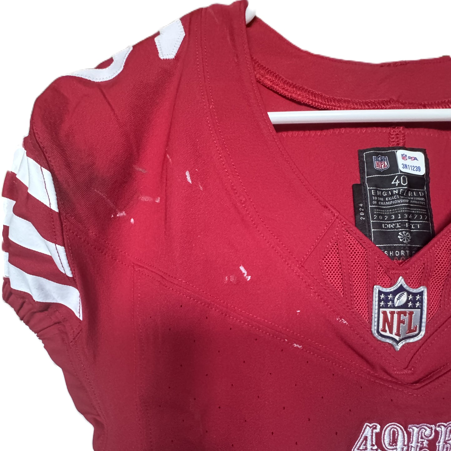 Malik Mustapha GAME WORN 10/20/24 PHOTO MATCHED 📸 San Francisco 49ers NFL Jersey vs Kansas City Chiefs Also includes PSA COA 🛡️