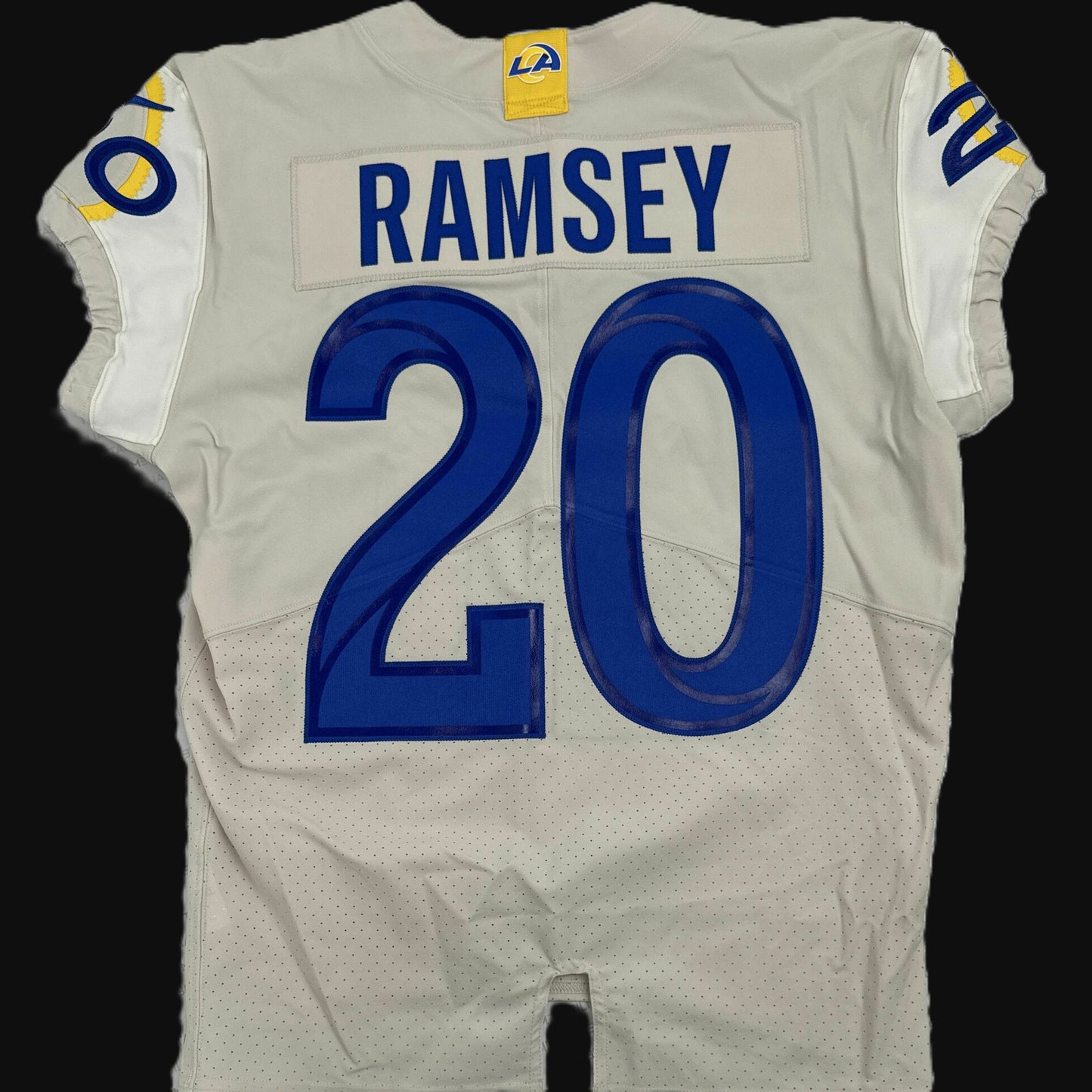 Jalen Ramsey TEAM-ISSUED💪Los Angeles Rams🐏NFL On-Field Jersey👕Inc. COA📄