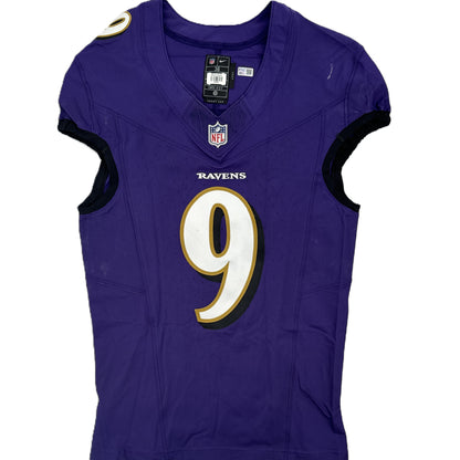 Justin Tucker GAME-WORN💪09/15/24 Baltimore Ravens💜NFL Jersey vs. Las Vegas Raiders +COA