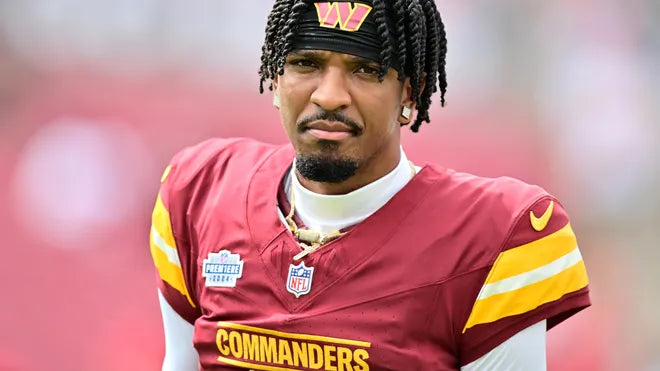 Jayden Daniels Hand-Signed 🖊️Washington Commanders Replica Draft NFL Jersey👕