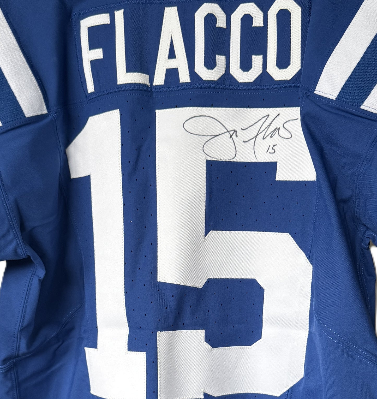 Joe Flacco Hand SIGNED ✍️ TEAM ISSUED 💪 Indianapolis Colts NFL Nike Jersey 👕 Inc. COA 🛡️
