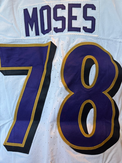 Morgan Moses GAME-WORN💪10/15/23 Baltimore Ravens💜Nike NFL Jersey vs.Titans🌍vs. Titans (London Game)