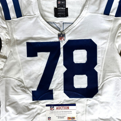 Ryan Kelly Signed ✍️ GAME WORN 10/06/22 Indianapolis Colts On-Field NFL Jersey 🎽 vs. Denver Broncos Also includes PSA Authenticity 🛡️