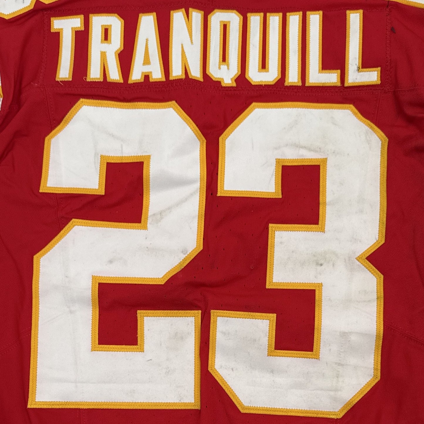 Drue Tranquill GAME-USED💪09/28/25 Kansas City Chiefs NFL Jersey🎽vs. Baltimore Ravens