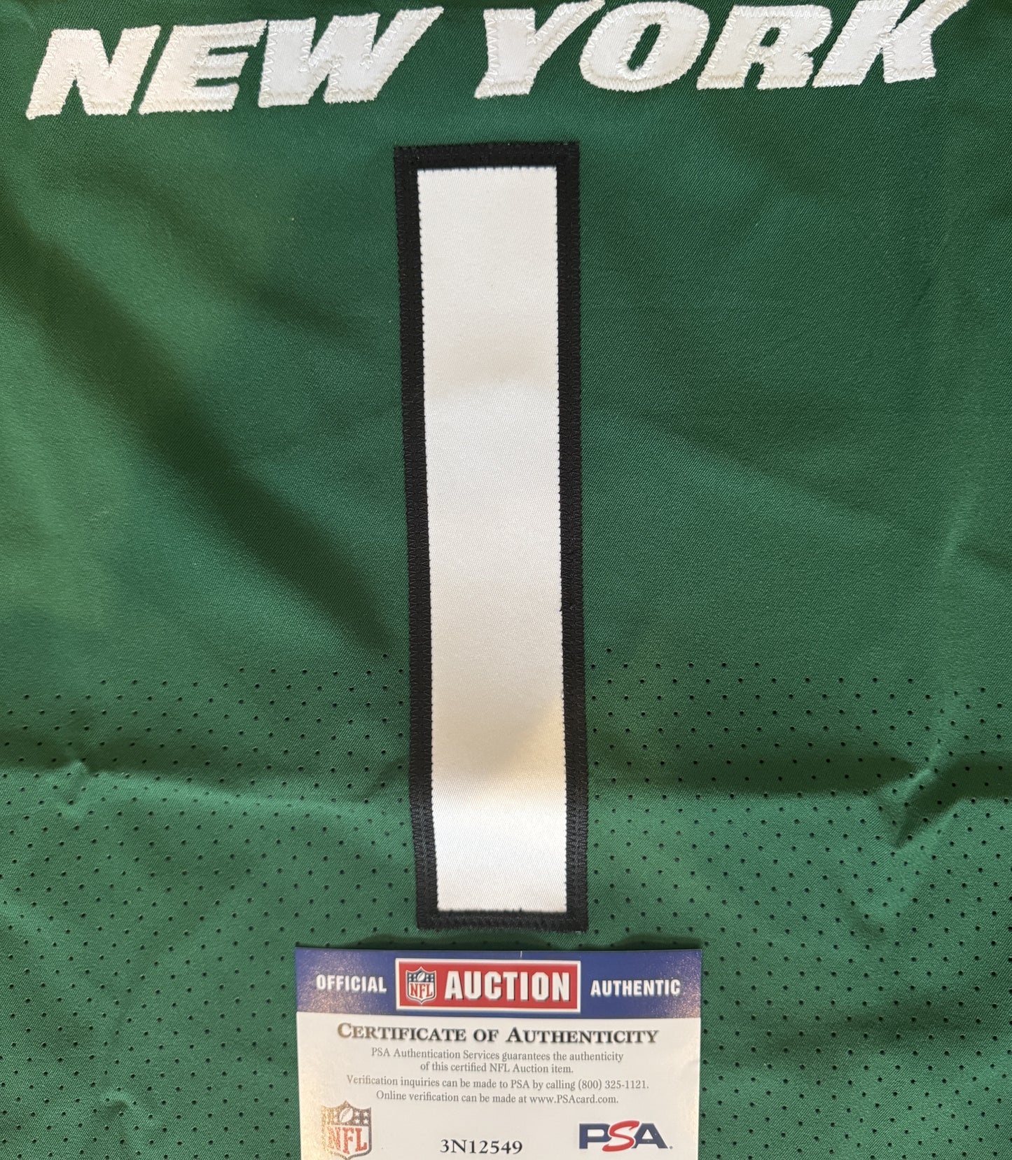 Sauce Gardner Signed ✍️ New York Jets AUTHENTIC Nike NFL Jersey 👕 Inc. Professional Sports Authenticator (PSA) 🛡️