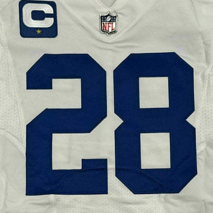 Jonathan Taylor SIGNED TEAM ISSUED 💪 Indianapolis Colts Nike NFL Jersey 👕 Inc COA and Captain's Patch