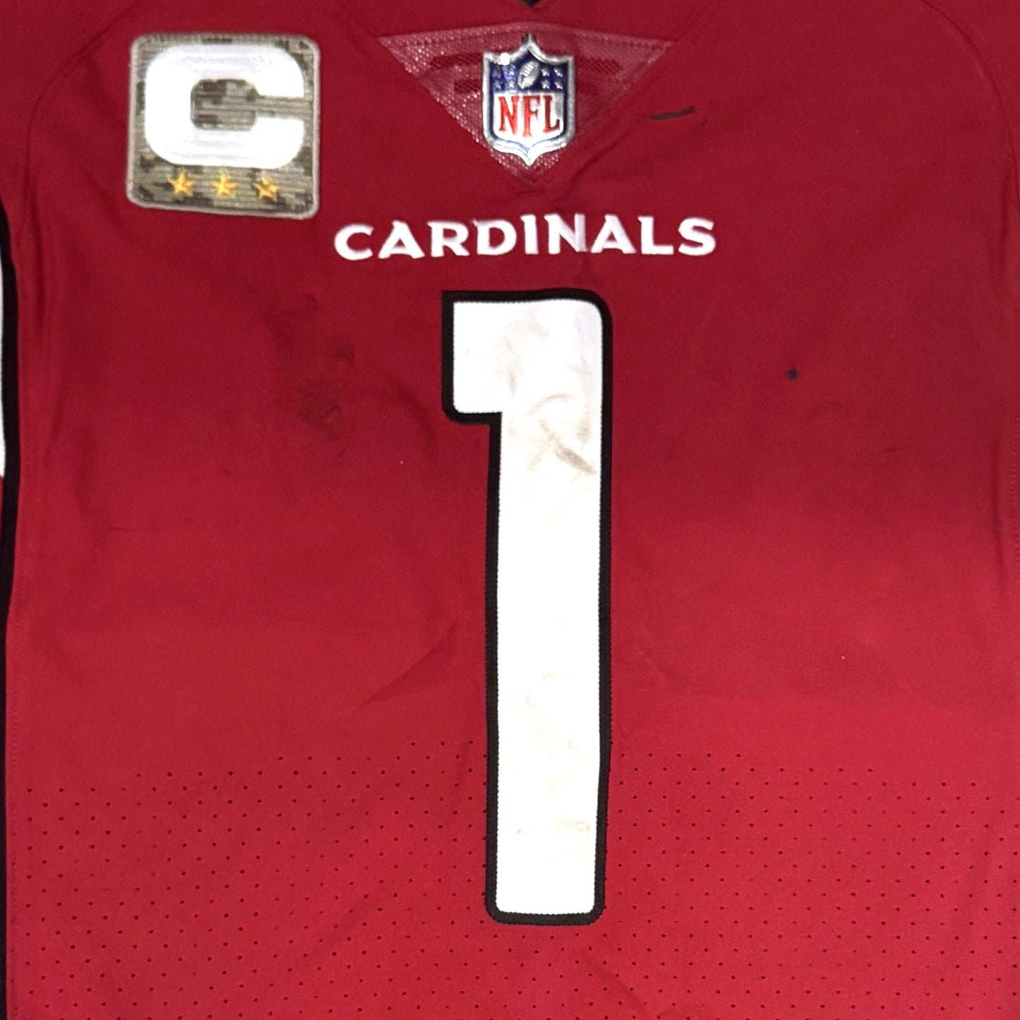 Kyler Murray GAME WORN 11/06/22 PHOTO MATCHED Arizona Cardinals NFL Jersey vs Seattle Seahawk Also includes PSA COA