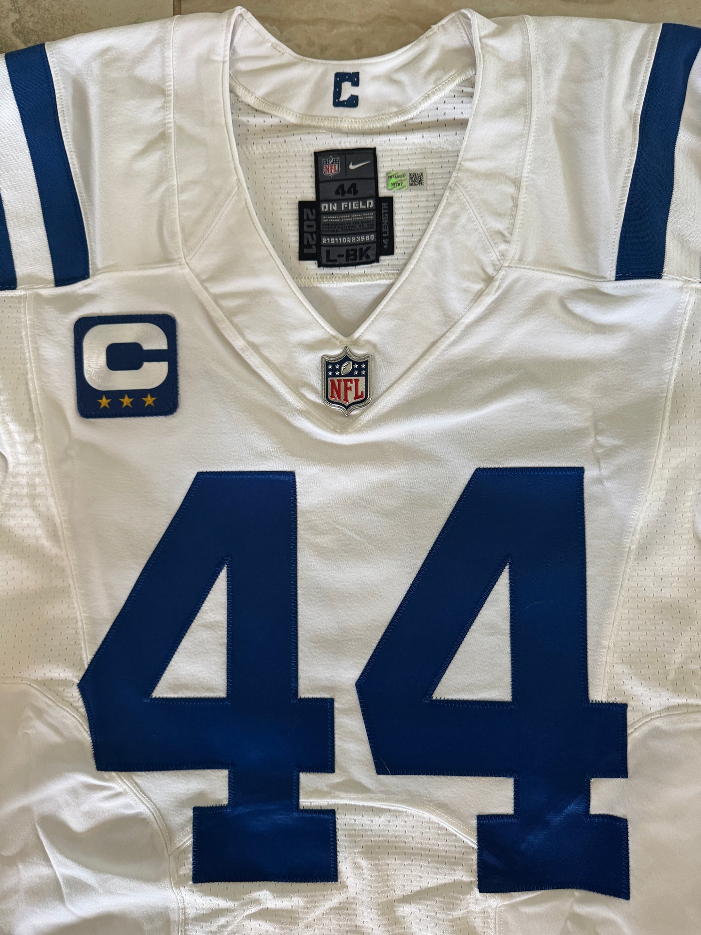 Zaire Franklin SIGNED ✍️ TEAM ISSUED 💪 Indianapolis Colts 🐎 Nike NFL Jersey 👕 Inc.COA📄