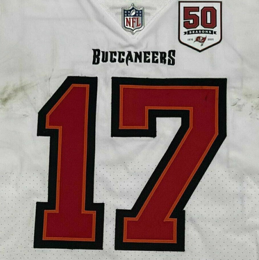 Sterling Shepard Signed and Inscribed GAME WORN 10/12/25 Tampa Bay Buccaneers Jersey vs. San Francisco 49ers Also includes COA 🛡️