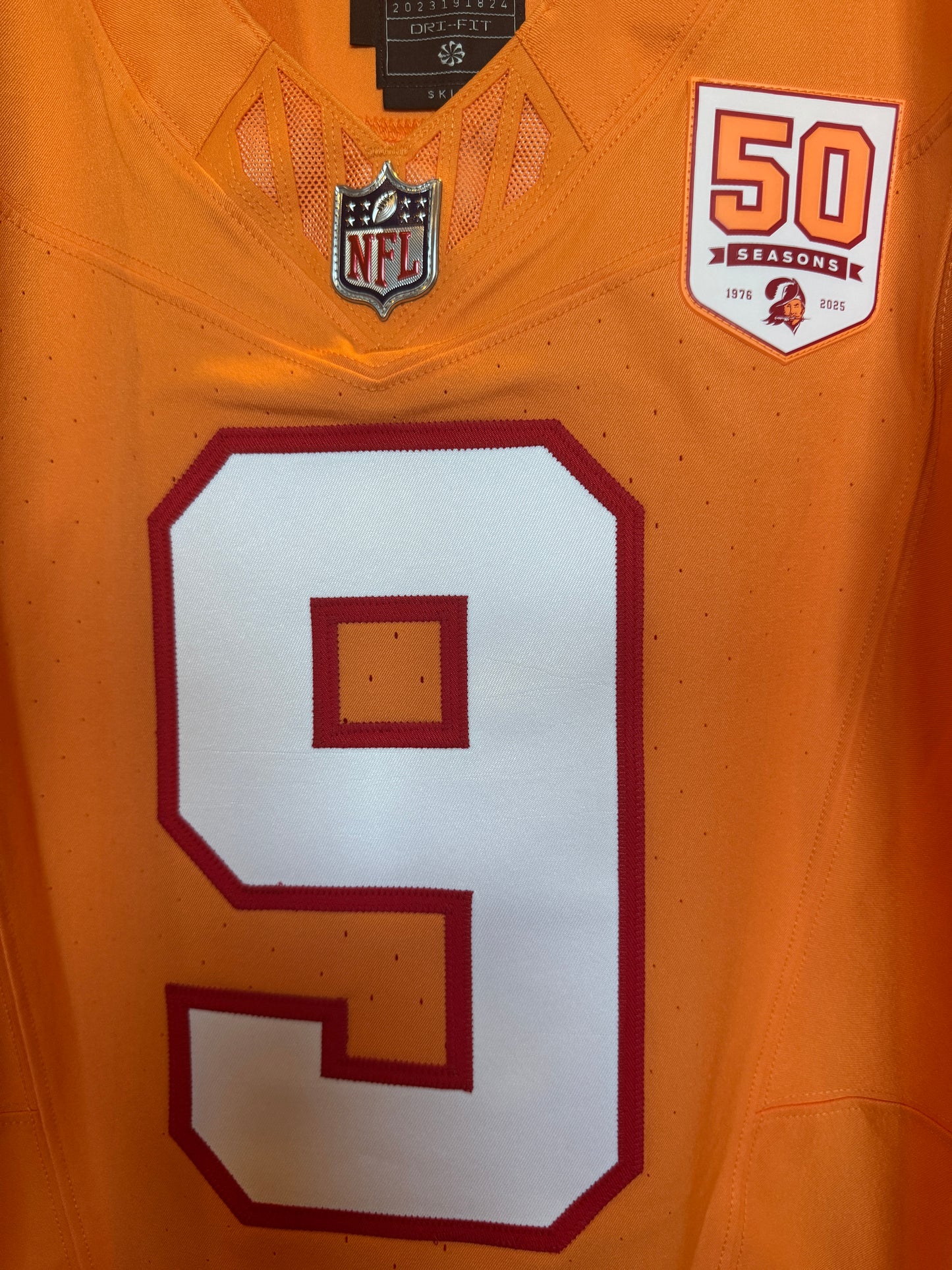 Emeka Egbuka GAME-ISSUED Tampa Bay Buccaneers On-Field NFL Creamsicle Jersey👕
