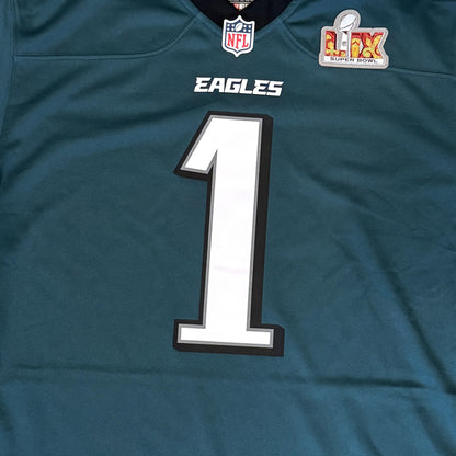Jalen Hurts Signed✍️Philadelphia Eagles🦅Super Bowl LIX Champions Nike Jersey with "SB LIX MVP" Inscription