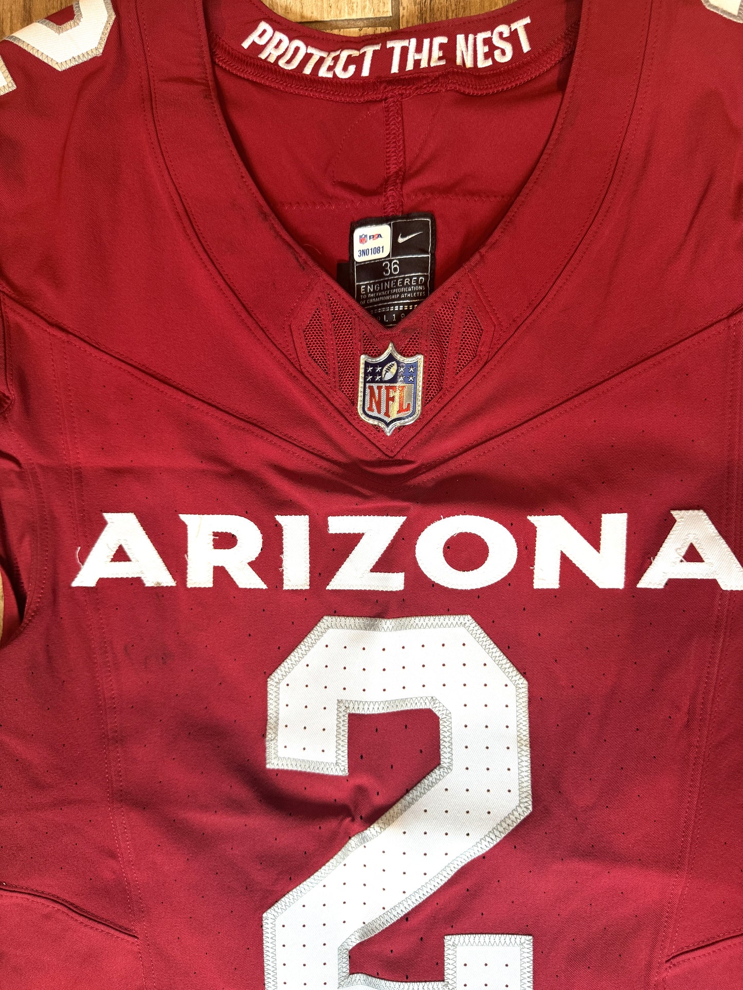 Marquise Brown GAME WORN💪11/12/23 PHOTO MATCHED Arizona Cardinals NFL Jersey WIN vs. Falcons