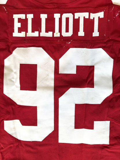 Jordan Elliott GAME USED💪10/20/24 PHOTO MATCHED📸San Francisco 49ers Jersey👕vs Kansas City Chiefs Special Crucial Catch Matchup