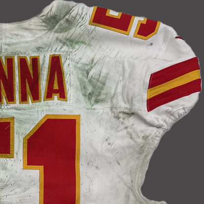 Mike Danna GAME WORN 💪 10/06/25 Kansas City Chiefs Nike NFL Jersey 🎽 vs Jaguars - COA included 🛡️