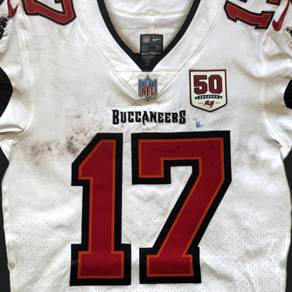 Sterling Shepard Signed + Inscribed GAME WORN 10/20/25 Tampa Bay Buccaneers Jersey vs Detroit Lions Also includes COA 🛡️