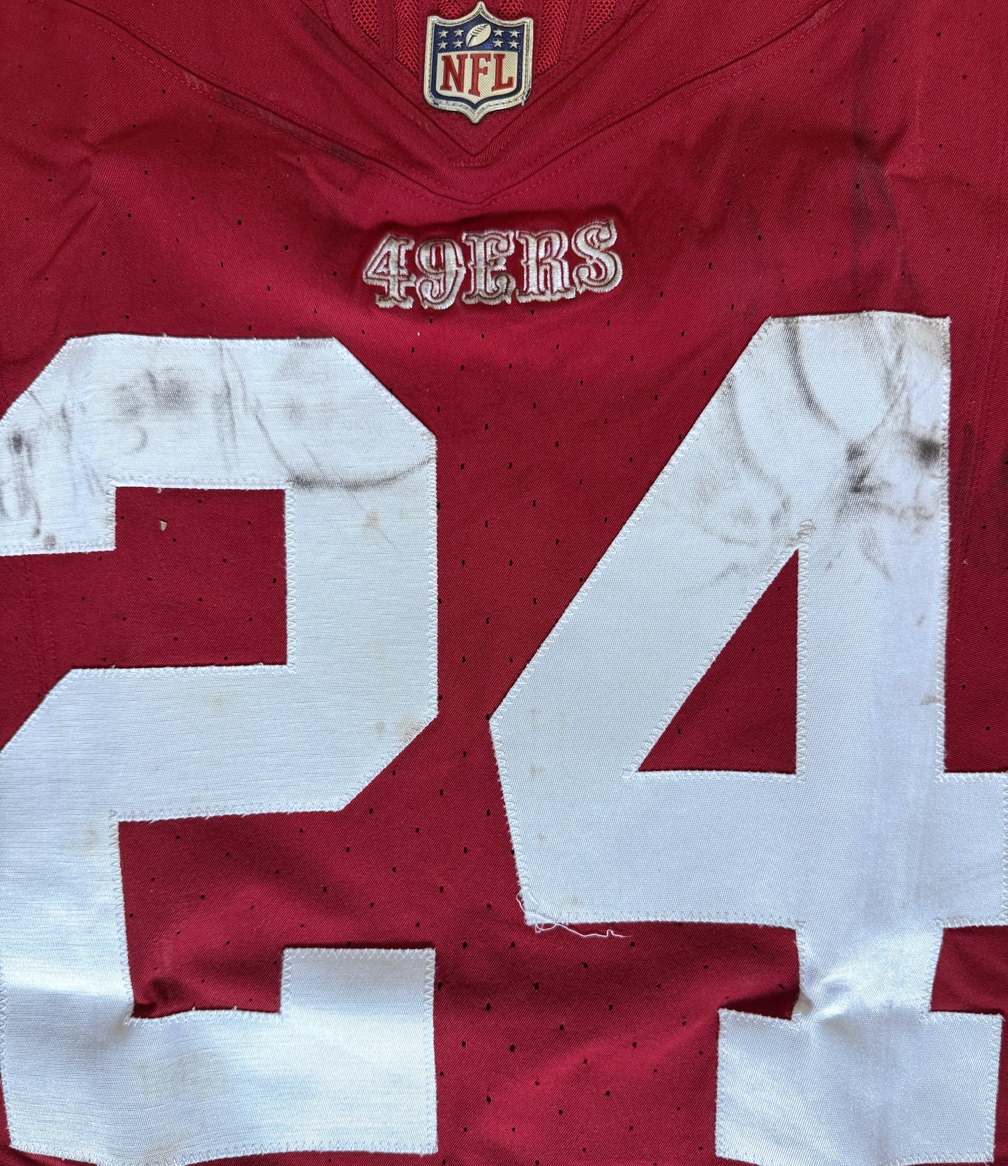 Jordan Mason GAME WORN 10/20/24 PHOTO MATCHED 📸 San Francisco 49ers NFL Jersey 👕 vs Kansas City Chiefs Also includes PSA COA 🛡️