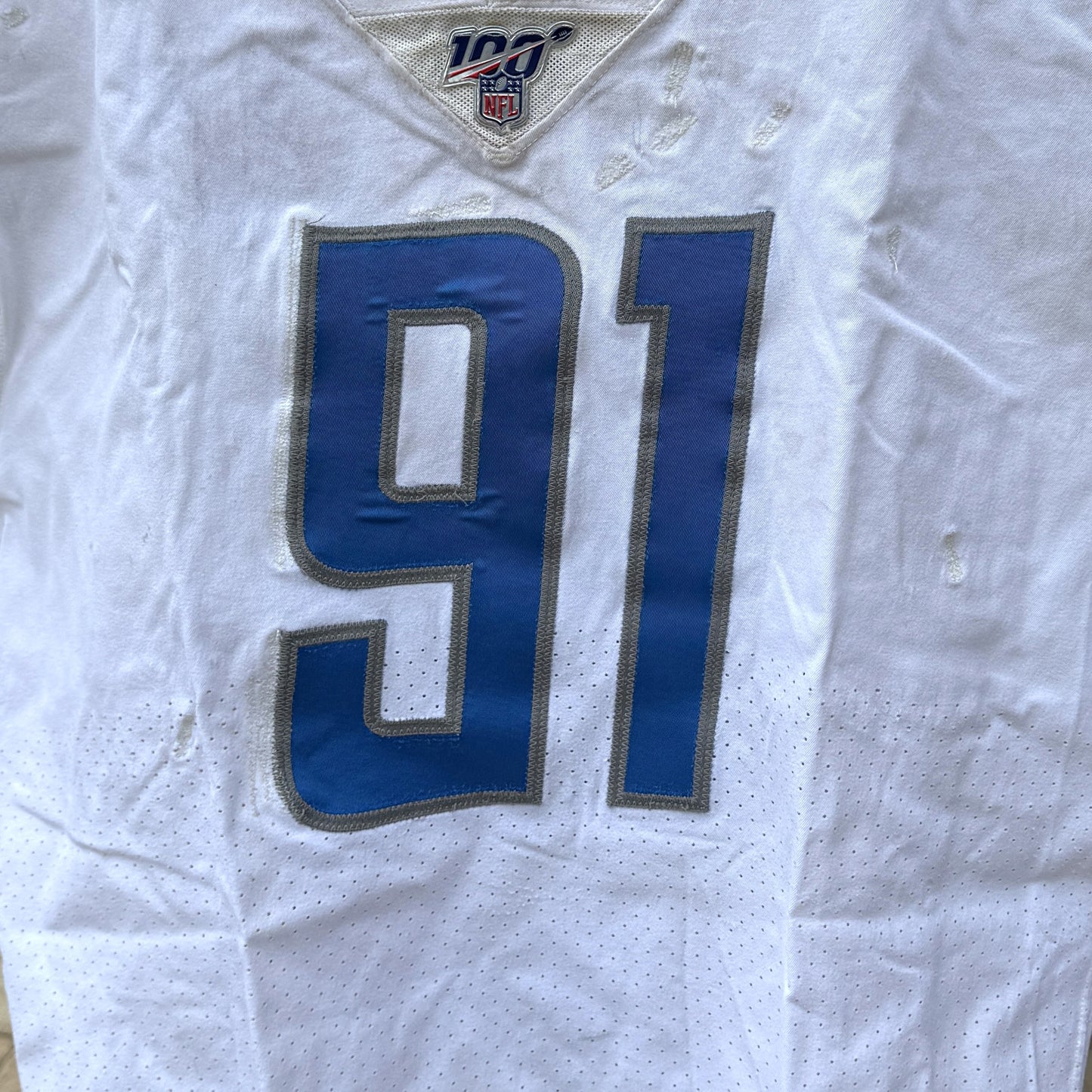 A'Shawn Robinson GAME WORN💪11/17/2019 Detroit Lions🦁 Nike NFL Jersey🎽vs. Dallas Cowboys Also includes PSA Authentication 🛡️