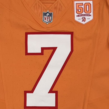 Bucky Irving GAME ISSUED Tampa Bay Buccaneers Nike NFL Creamsicle Jersey Inc.COA