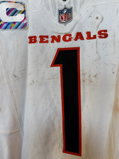 Ja'Marr Chase GAME-WORN🏈Ja'Marr Chase GAME-WORN 09/29/25💪Cincinnati Bengals🐅NFL Jersey vs. Broncos