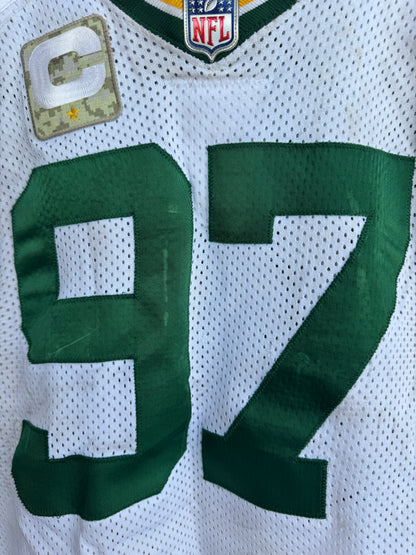 Kenny Clark GAME WORN 💪 and Signed 🖋️ Green Bay Packers⚪🟢 NFL Jersey👕 Also includes Captains Patch and PSA Authenticity 🛡️
