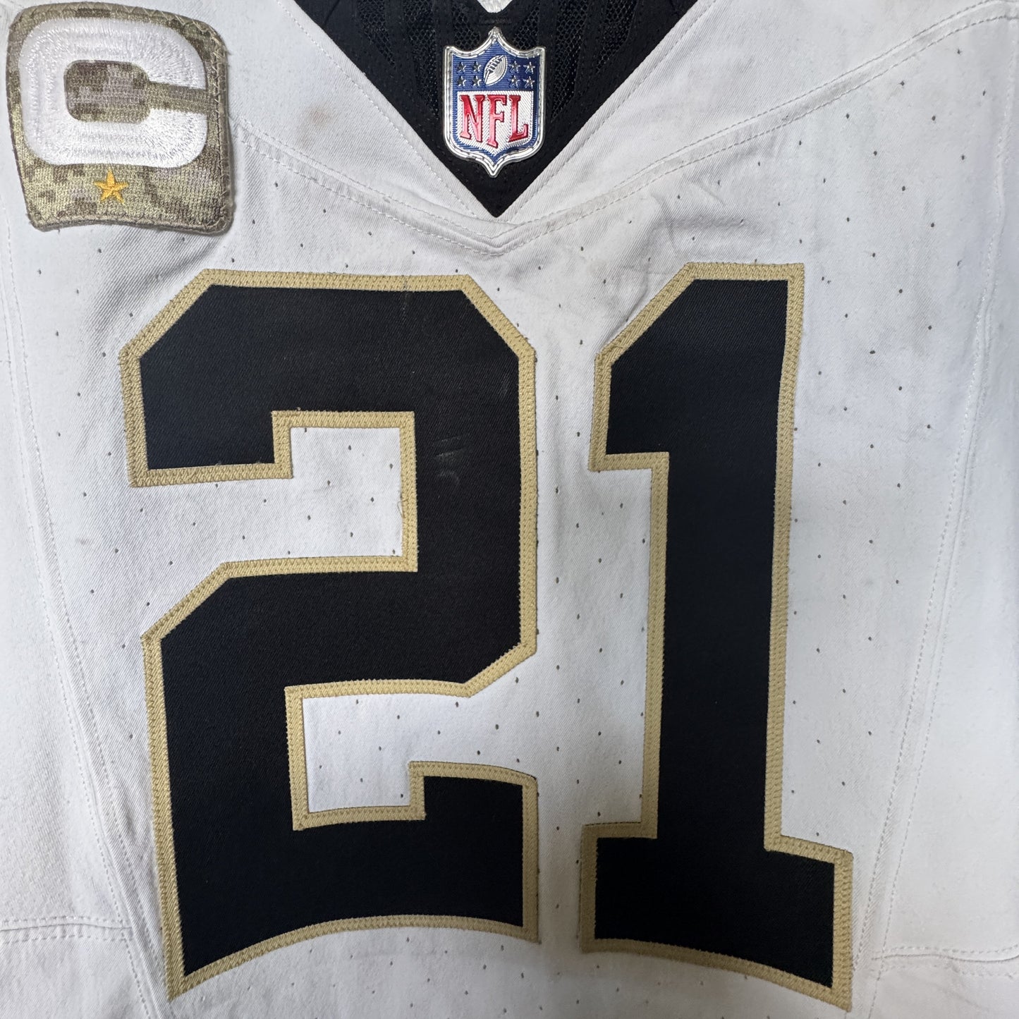 Justin Reid GAME WORN 💪 11/02/25 PHOTO MATCHED 📸 Saints NFL Jersey 🎽 vs Rams Includes Proof of Authenticity 🛡️