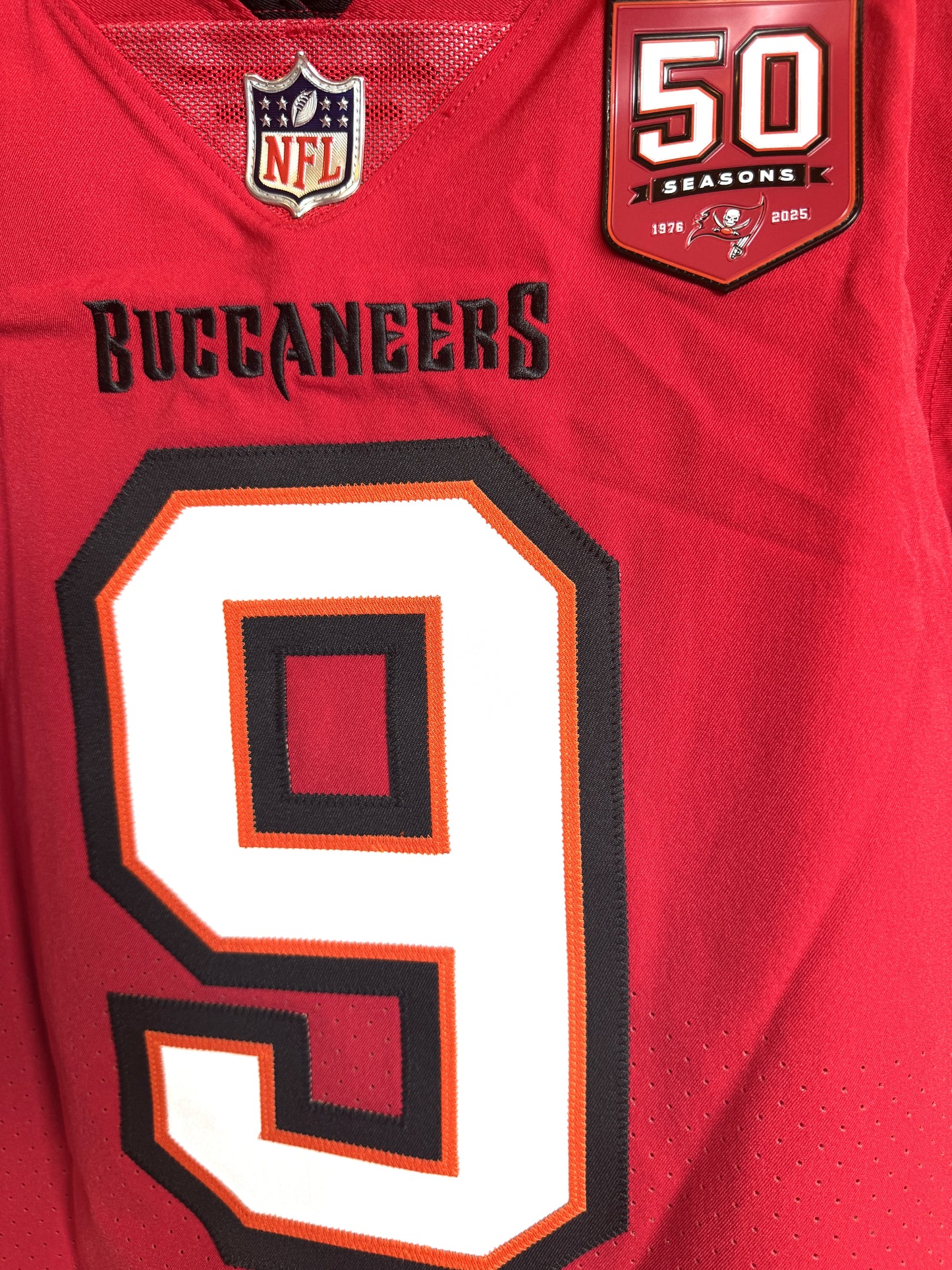 Emeka Egbuka GAME-ISSUED Tampa Bay Buccaneers On-Field Nike NFL Jersey🎽(Red)