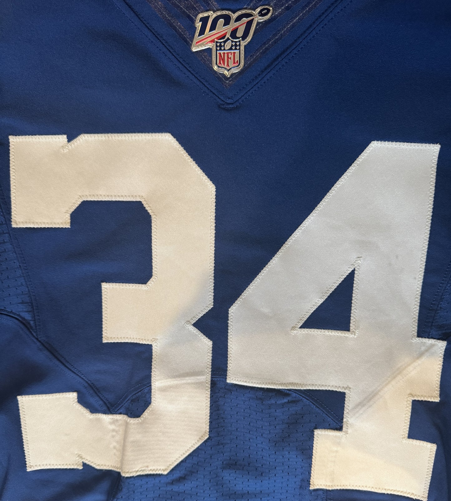 Rock Ya-Sin TEAM / GAME ISSUED 💪 Indianapolis Colts 🐎 Nike NFL Jersey 👕 Inc. COA and 100 NFL seasons Patch