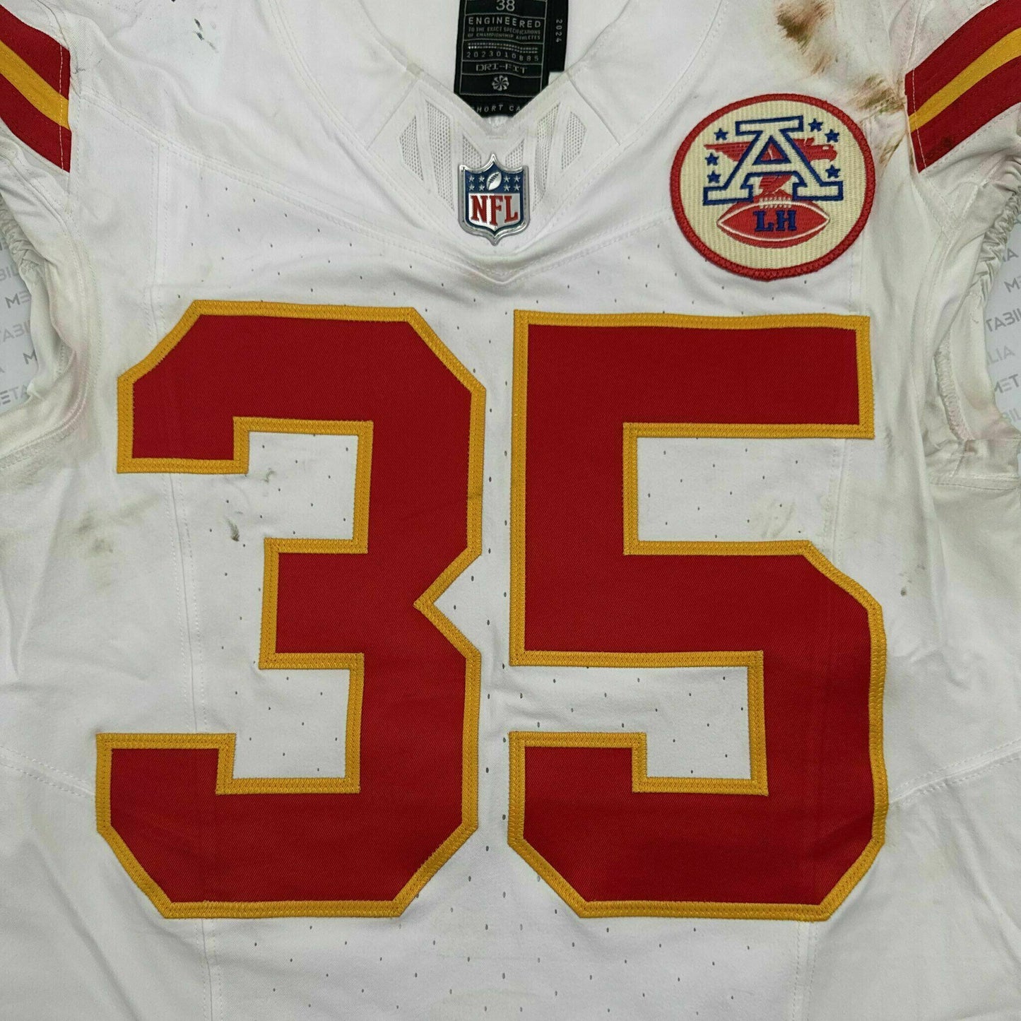 Jaylen Watson GAME WORN 11/16/25 Kansas City Chiefs Nike NFL Jersey vs Denver Broncos Also includes COA