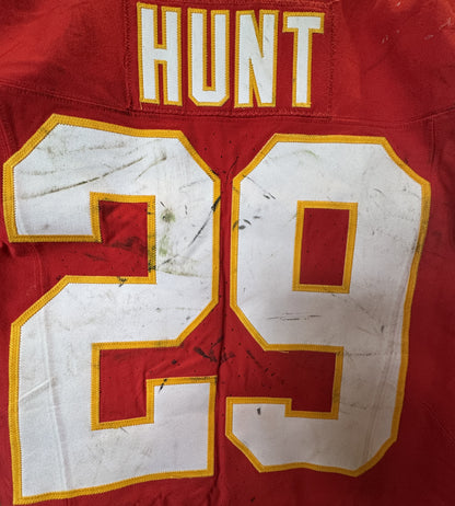 Kareem Hunt GAME-USED💪09/28/25 Kansas City Chiefs NFL Jersey🎽vs. Baltimore Ravens