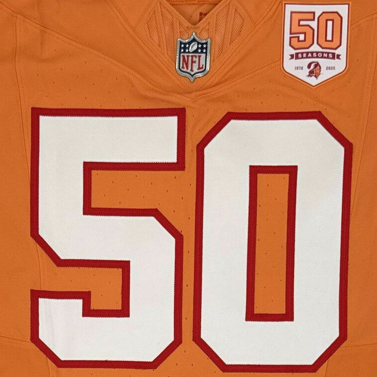 Vita Vea GAME ISSUED 💪 Tampa Bay Buccaneers Nike On-Field NFL Creamsicle 🟧Jersey 👕 Includes COA