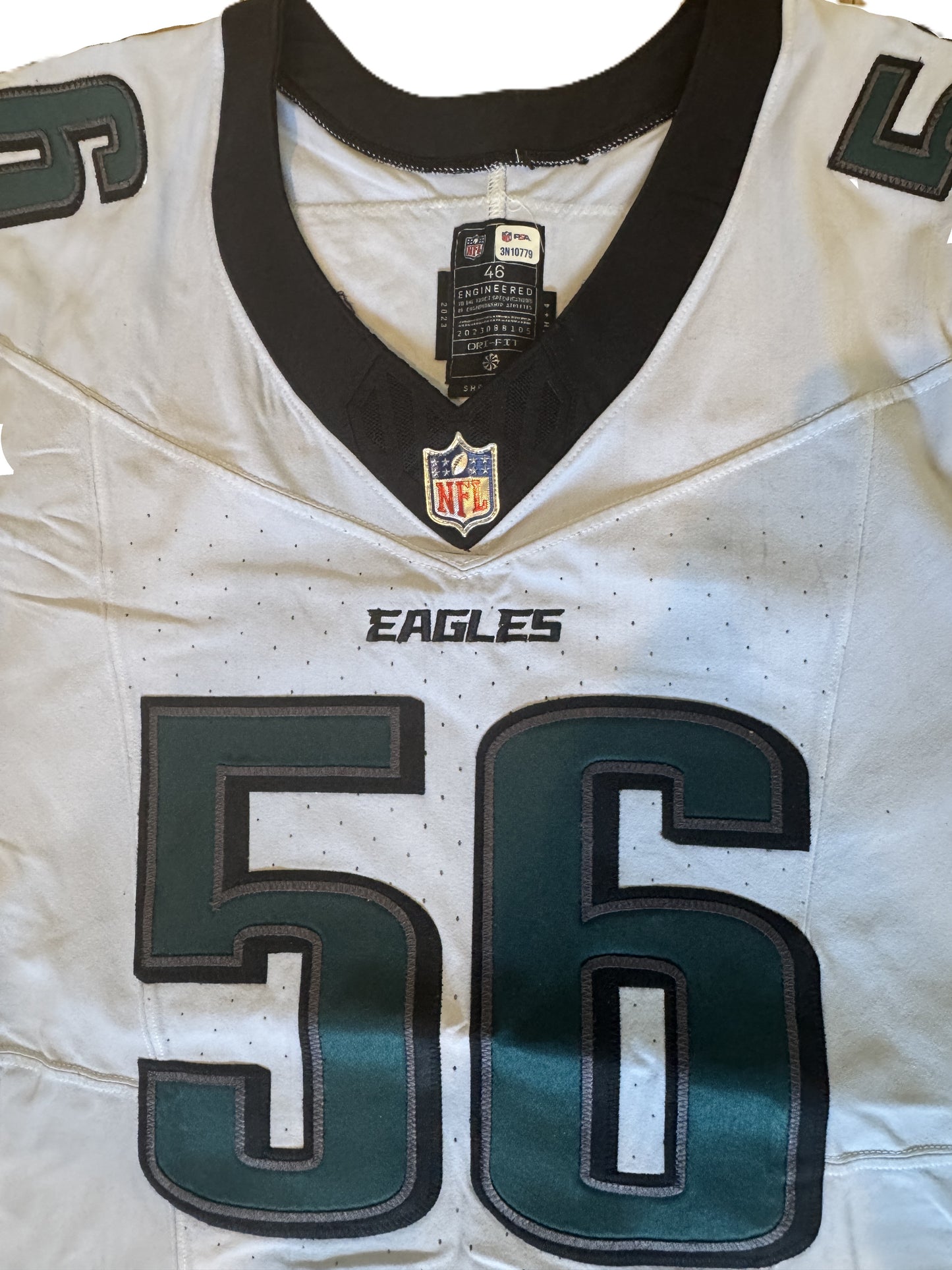 Tyler Steen GAME-USED💪09/06/24 Philadelphia Eagles🦅NFL Jersey👕vs Green Bay Packers Inc. PSA Certification