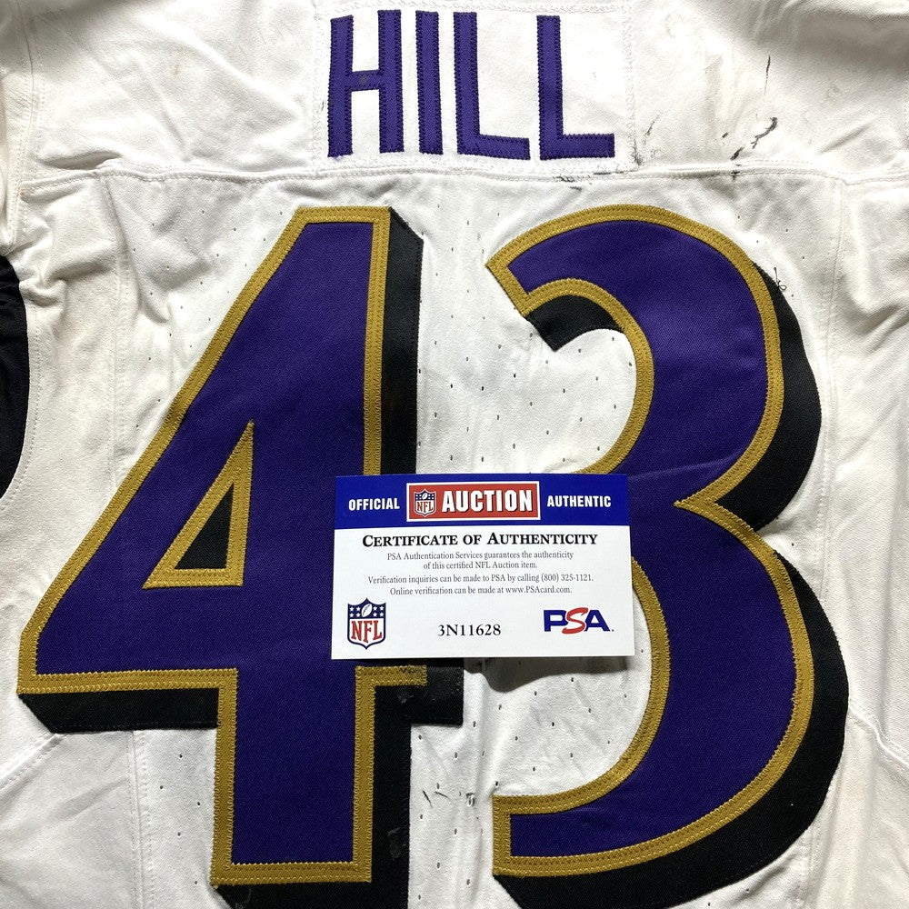 Justice Hill GAME-WORN💪10/06/24 PHOTO-MATCHED📸Baltimore Ravens💜NFL Jersey vs. Bengals