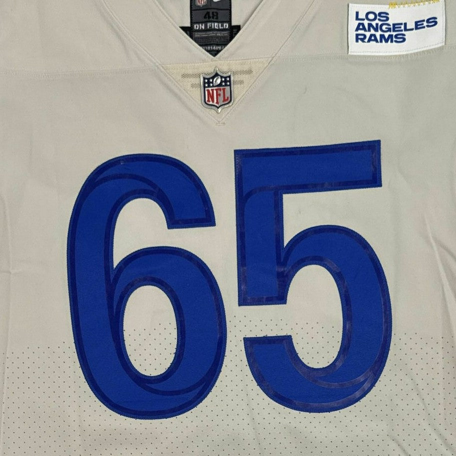 Coleman Shelton GAME ISSUED Los Angeles Rams Nike NFL On-Field Jersey 👕 Inc. COA 🔥