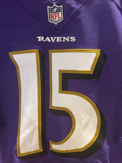 Hollywood Brown GAME-WORN💪Baltimore Ravens💜Nike On-Field NFL Jersey PSA COA
