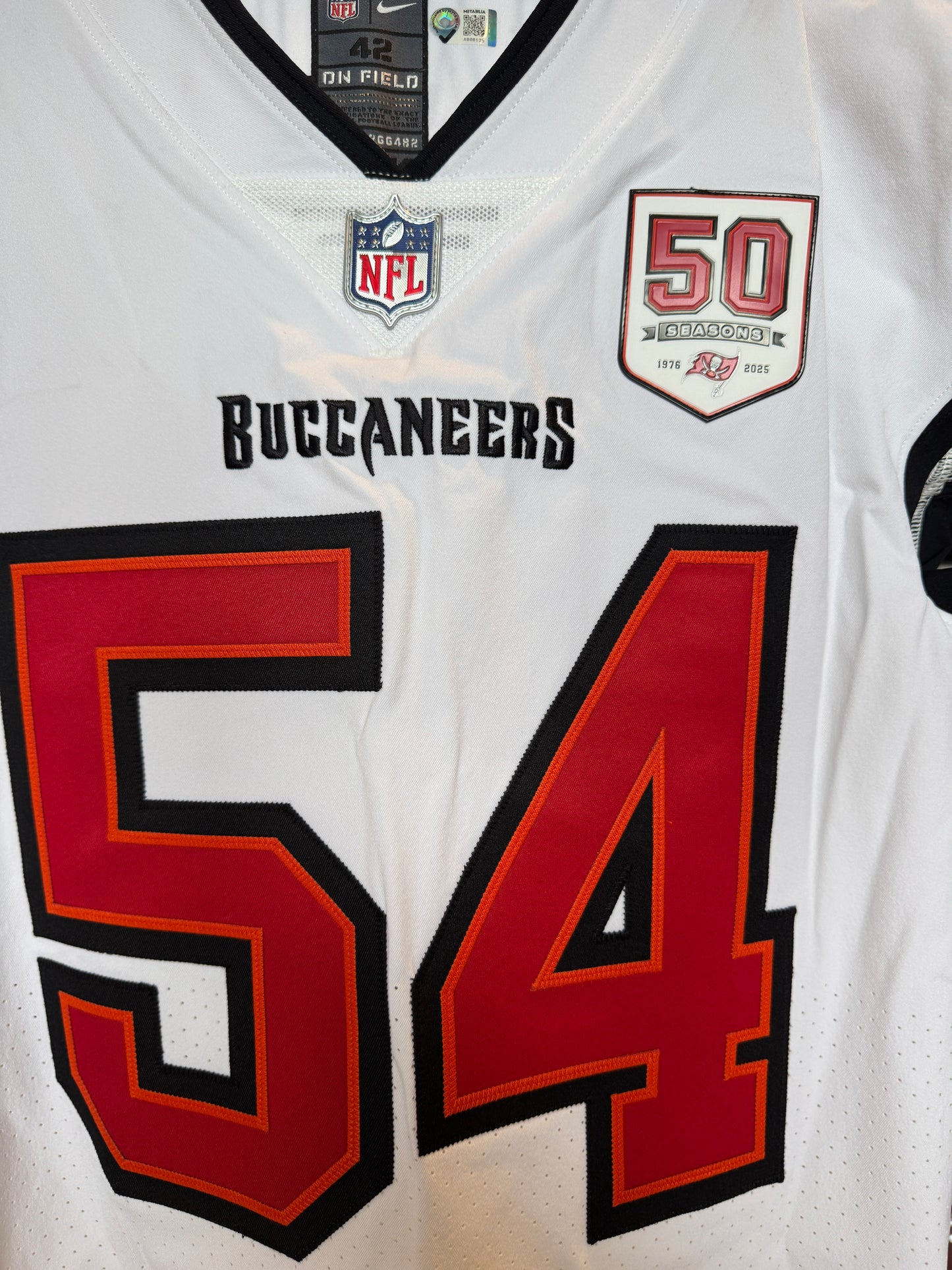 Lavonte David TEAM-ISSUED💪Tampa Bay Buccaneers🏴‍☠On-Field Nike NFL Jersey🎽White