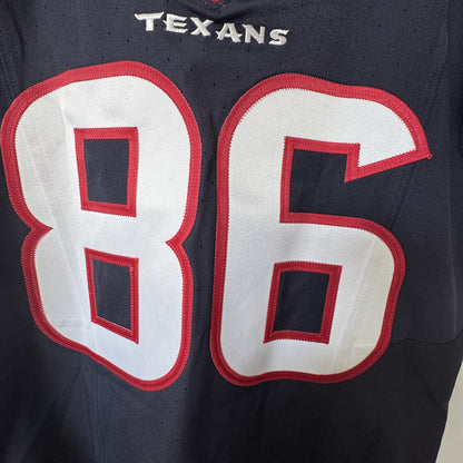 Dalton Schultz SIGNED ✍️ Game-Issued Houston Texans 🐂 Nike NFL Jersey inc COA ⭐