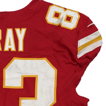 Noah Gray GAME WORN 💪 09/28/25 Kansas City Chiefs Nike NFL Jersey🎽vs. Baltimore Ravens - COA included 🛡️