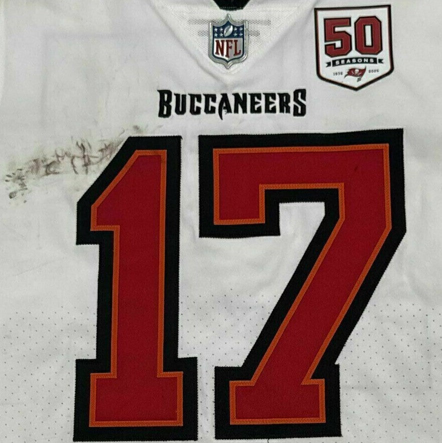 Sterling Shepard Signed & Inscribed GAME WORN 09/07/25 Tampa Bay Buccaneers Nike NFL Jersey vs. Atlanta Falcons Includes COA 📄