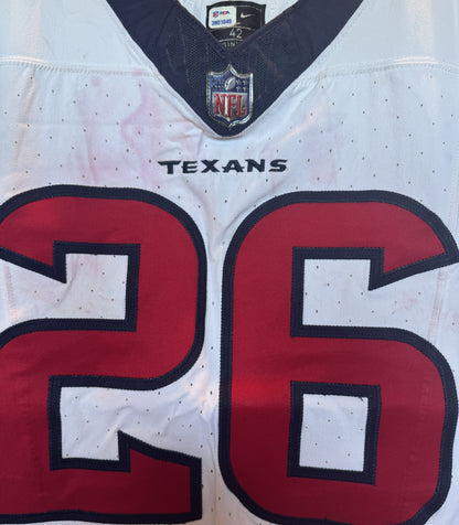 Devin Singletary GAME WORN 💪 11/12/23 & PHOTO MATCHED 📸 Houston Texans Nike NFL Jersey🎽 vs. Cincinnati Bengals – Salute to Service Game