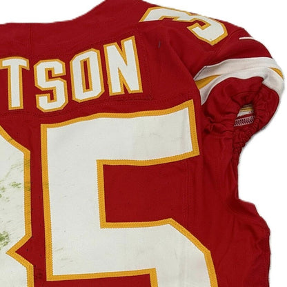 Jaylen Watson GAME WORN 💪 10/12/25 Kansas City Chiefs NFL Jersey 🎽 vs. Lions inc. COA 🛡️
