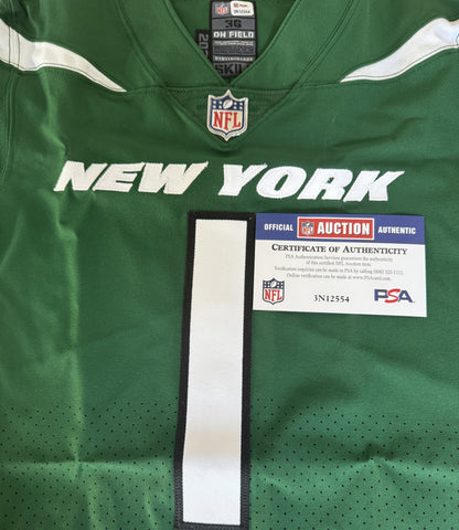 Sauce Gardner Signed ✍️ New York Jets AUTHENTIC Nike NFL Jersey 👕 Inc. PSA Certificate of Authenticity 📏