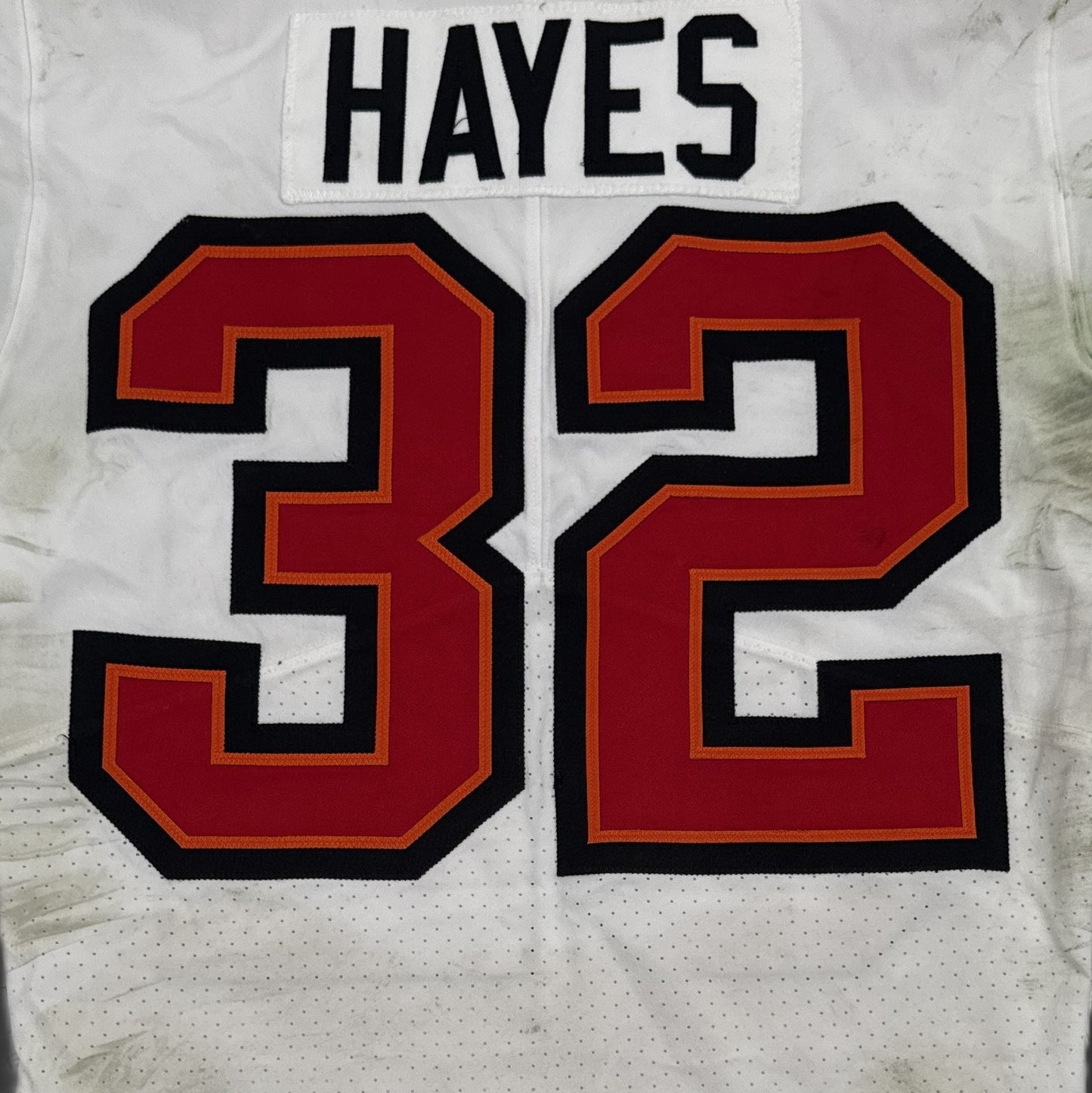 Josh Hayes GAME WORN 💪 10/12/25 Buccaneers Nike On-Field NFL Jersey 👕 vs. 49ers Inc. COA