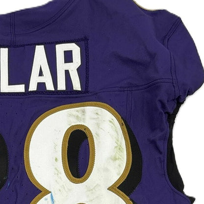 Charlie Kolar GAME-WORN💪10/12/25 On-Field Baltimore Ravens💜Jersey vs.Los Angeles Rams🐏