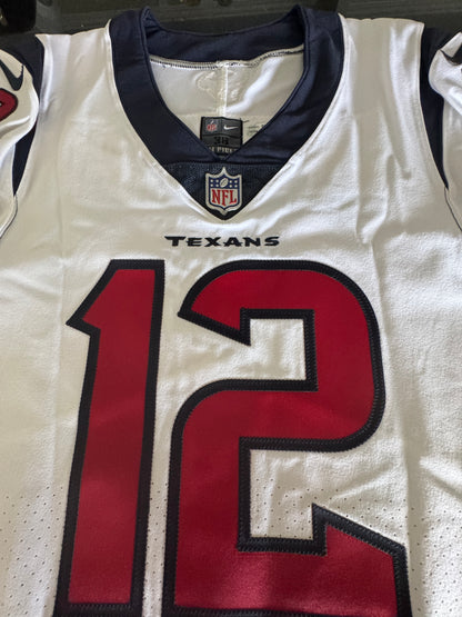 Nico Collins TEAM/GAME ISSUED 💥 Hand Signed✍️ Houston Texans 🐂 Nike NFL Jersey Also inc. COA 🛡️