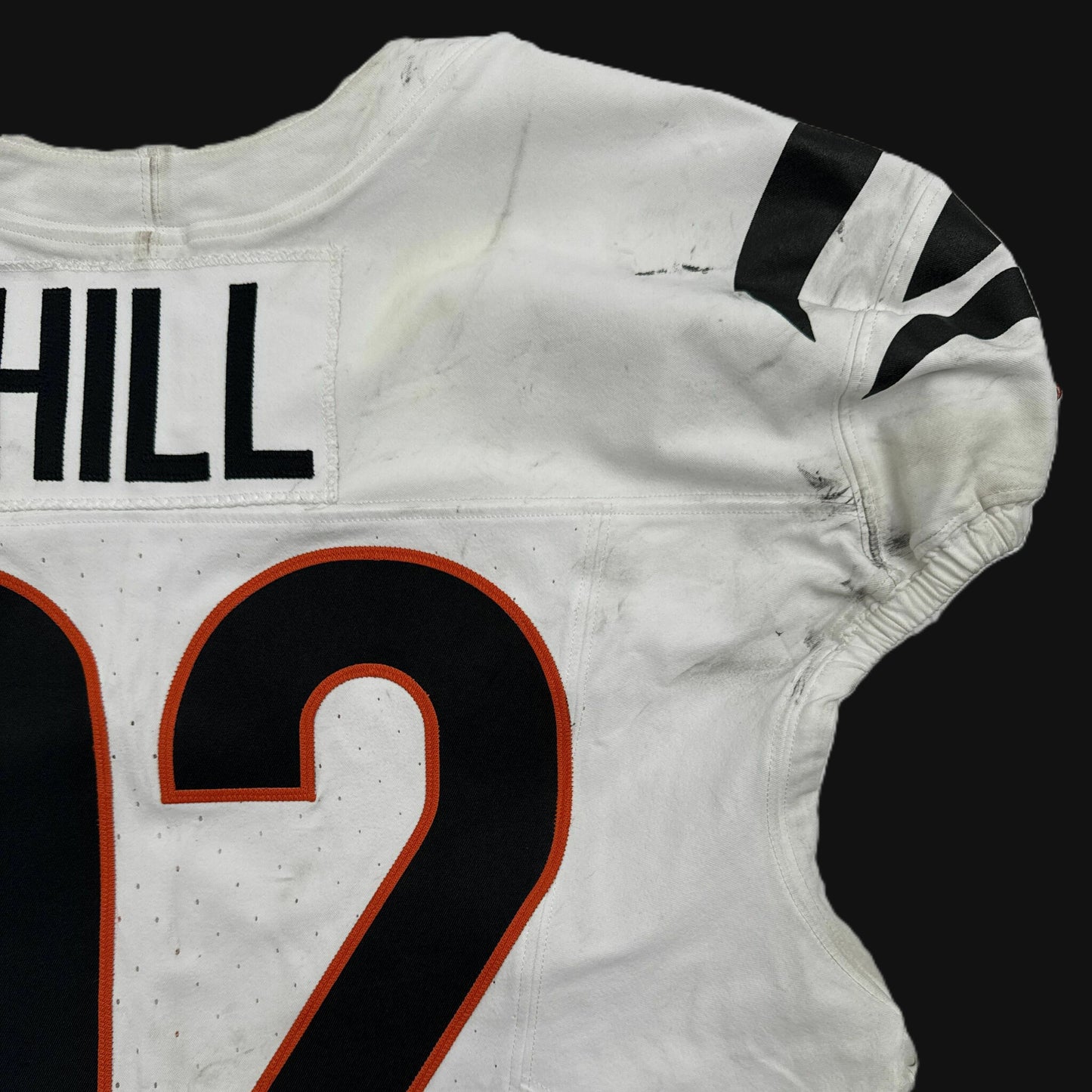 B.J. Hill GAME WORN 💪 10/16/25 Cincinnati Bengals Nike NFL Jersey vs. Steelers inc. COA 🛡️