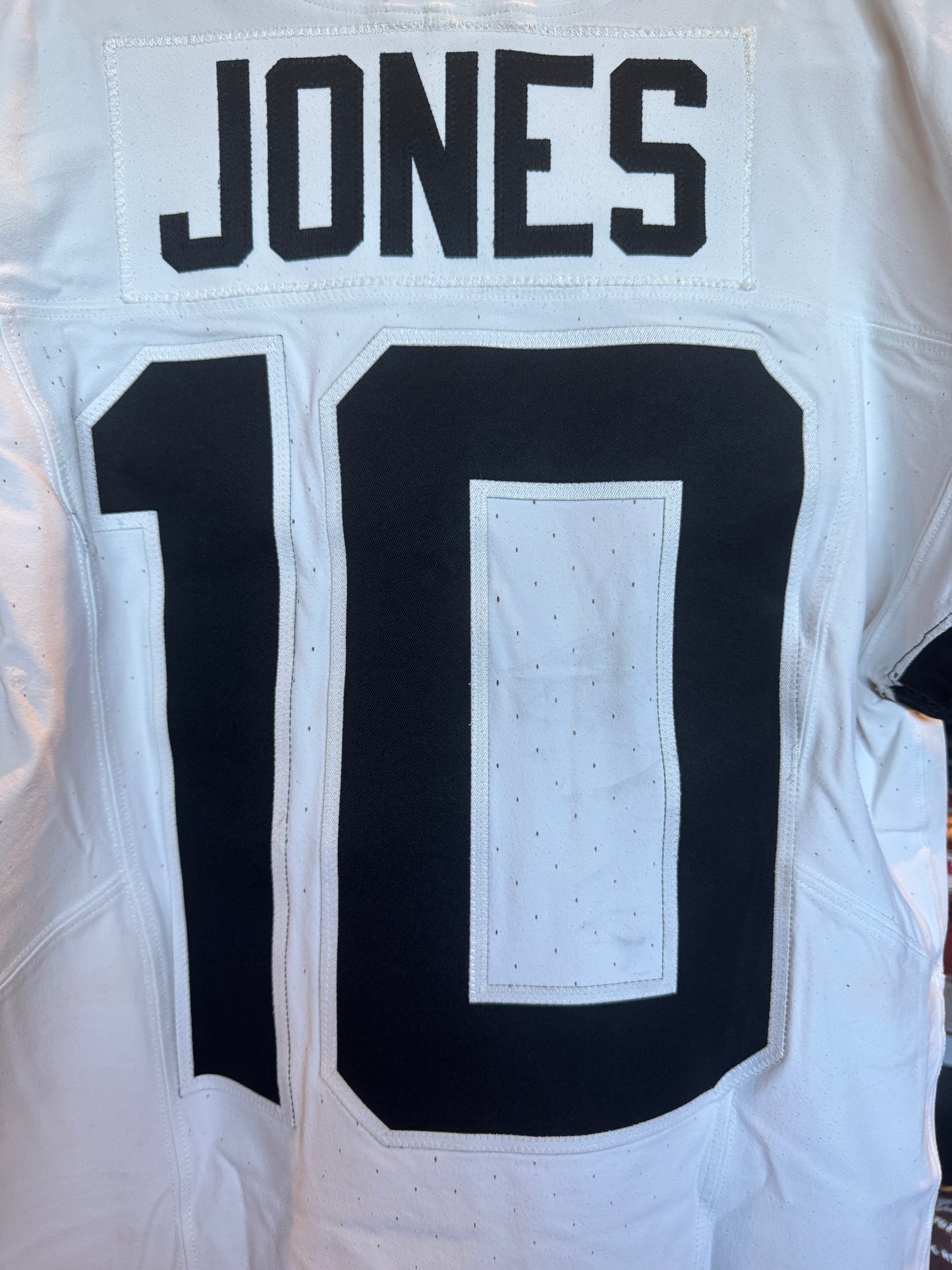 Mac Jones GAME WORN/USED 💪10/13/24 Jacksonville Jaguars 🐆 Nike NFL Jersey 👕 vs. Chicago Bears (London Game🌍) PSA Authenticated 🛡️